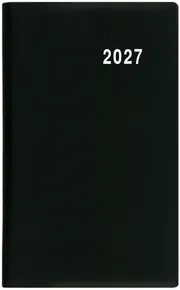 Wöchentlicher Terminkalender - Gustav - PVC - schwarz